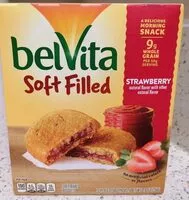 Mängden socker i Strawberry soft filled baked biscuits