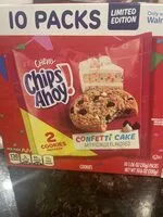 Mängden socker i chewy chips ahoy confetti cake