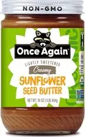 Mängden socker i Organic lightly sweetened sunflower seed butter