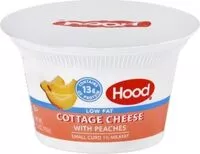 Mängden socker i Lowfat cottage cheese with peaches