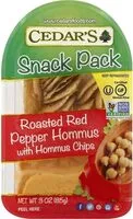 Mängden socker i Snack roasted red pepper hommus with hommus chips
