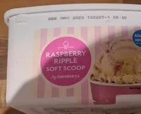 Mängden socker i Rasberry ripple soft scoop