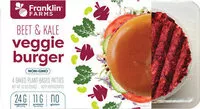 Mängden socker i Beet & kale veggie burger baked plant based patties