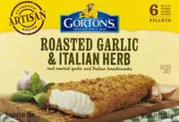 Mängden socker i Breaded Fish Fillets, Roasted Garlic & Italian Herb