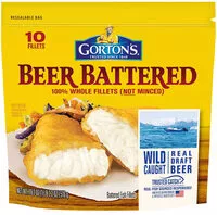 Mängden socker i Beer battered fish fillets