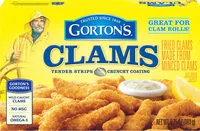 Mängden socker i Clams Tender Strips Crunchy Coating