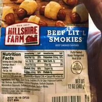 Mängden socker i Beef lit'l smokies