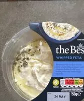 Mängden socker i Whipped feta