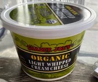 Mängden socker i Organic light whipped cream cheese