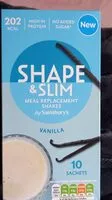 Mängden socker i Shape and slim