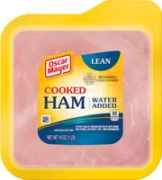 Mängden socker i Baked cooked ham