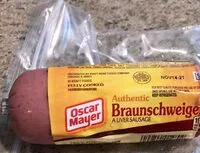 Mängden socker i Braunschweiger Liver sausage