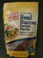 Mängden socker i Real hickory smoke bacon recipe pieces