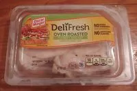 Mängden socker i Oven roasted sliced turkey breast lunch meat