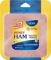 Mängden socker i Honey ham water added lean