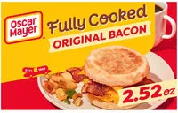 Mängden socker i Original fully cooked bacon, original