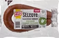 Mängden socker i Selects natural hardwood smoked uncured turkey sausage