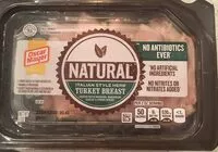 Mängden socker i Natural italian style herb turkey breast coated with oregano, marjoram, garlic & other spices, italian style herb