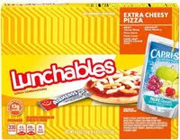 Mängden socker i Extra cheesy pizza lunchables