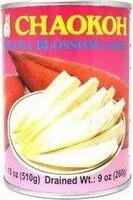 Mängden socker i Banana blossom in brine of four per