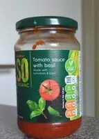 Mängden socker i Tomato sauce with basil