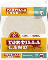 Mängden socker i Tortilla land, fresh uncooked tortillas