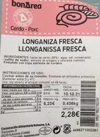 Mängden socker i Longaniza Fresca