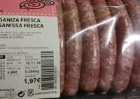 Mängden socker i Longaniza fresca