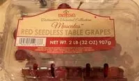 Mängden socker i Red sedless table grapes