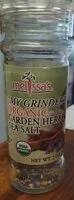 Mängden socker i Organic garden herb sea salt