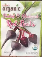 Mängden socker i Peeked and Steamed Red Beets