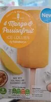 Mängden socker i Mango and passionfruit ice lollies