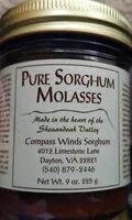 Mängden socker i Pure Sorghum Molasses