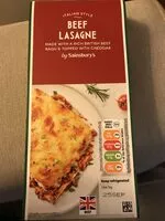 Mängden socker i beef lasagna by Sainsbury’s