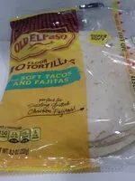 Mängden socker i Old El Paso Flour Tortilla Shells For Soft Tacos and Fajitas 10 Count