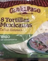 Mängden socker i Tortillas trigo