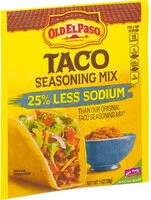 Mängden socker i Less sodium taco seasoning