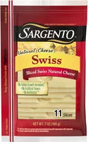 Mängden socker i Sliced Swiss Natural Cheese, Swiss