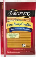 Mängden socker i Extra sharp cheddar sliced natural cheese, extra sharp cheddar