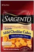 Mängden socker i Snacks Cheese Cubes, Mild Cheddar