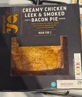 Mängden socker i Creamy chicken leek and smoked bacon pie