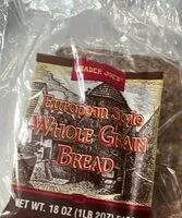 Mängden socker i European Style Whole Grain Bread