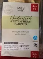 Mängden socker i Feta and herb parcels