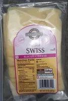 Mängden socker i Natural Swiss Sliced Cheese