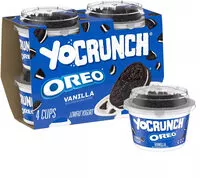 Mängden socker i Yocrunch Vanilla oreo lowfat yogurt 4 pk