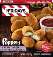Mängden socker i Cream cheese frozen stuffed jalapenos poppers