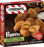 Mängden socker i Tgi fridays poppers cheddar cheese stuffed jalapenos
