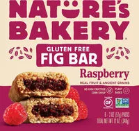Mängden socker i Gluten free fig bars raspberry