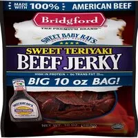 Mängden socker i Sweet baby ray's sweet teriyaki beef jerky