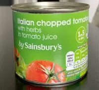 Mängden socker i Italian chopped tomatoes